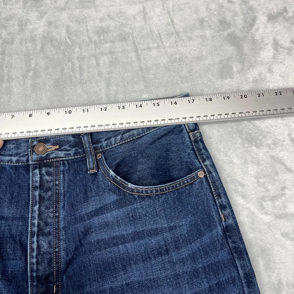 KanCan Jeans Womens 13/30‎ Blue Denim Distressed Casual High Rise Straight Leg